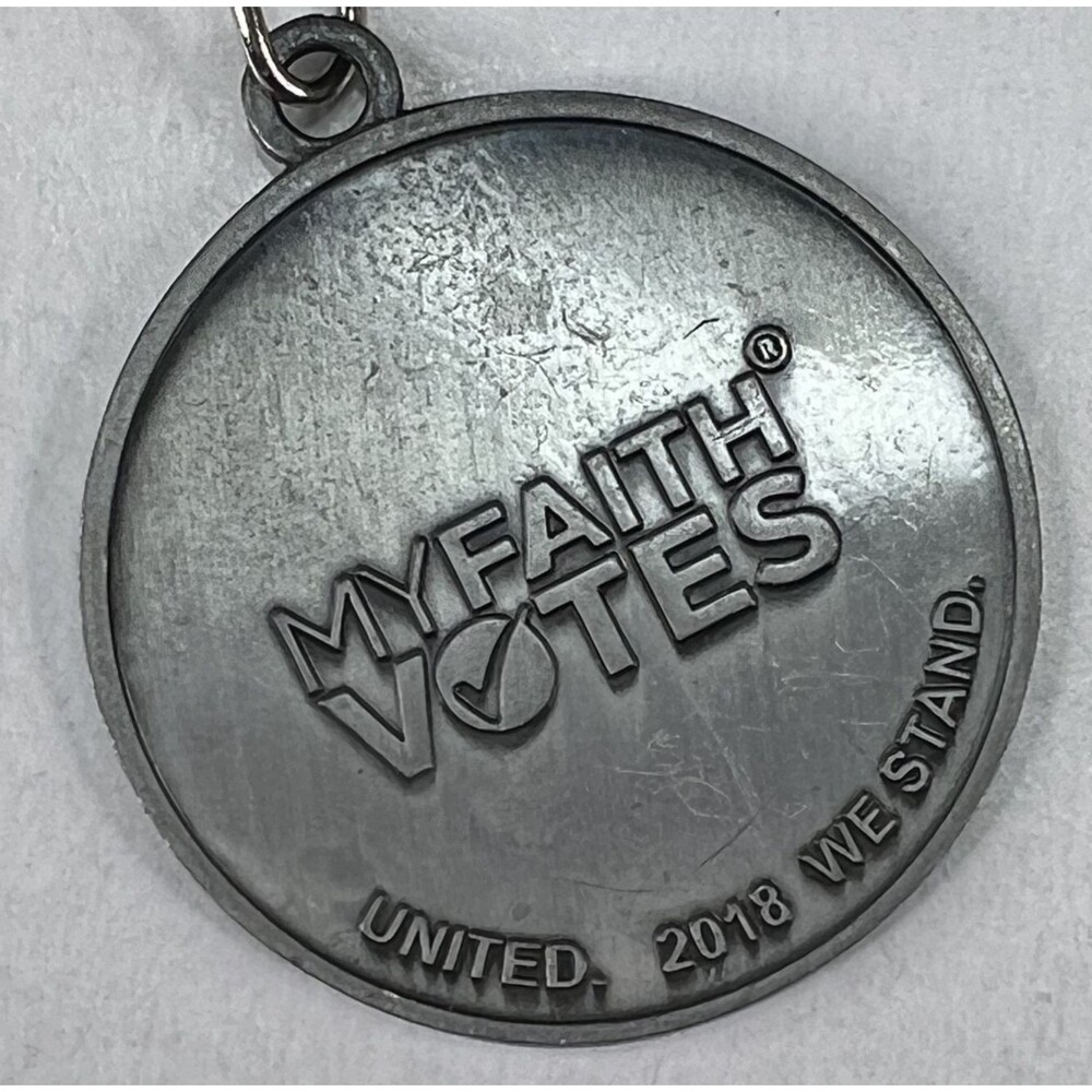 2018 Elections Voting Praying Religious Christian Keychain Keyring